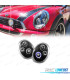 CONJUNTO DE FARÓIS PARA MINI COOPER ANGEL EYES PRETOS CROMADOS