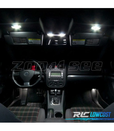 KIT COMPLETO 15 LAMPADAS LED INTERIOR PARA VOLKSWAGEN VW GOLF PLUS 05-09