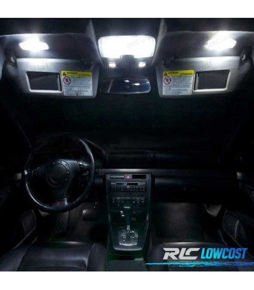 KIT COMPLETO 17 LAMPADAS LED INTERIOR PARA AUDI A4 S4 B5 SOMENTE SEDAN 96-01