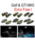 KIT COMPLETO 13 LAMPADAS LED INTERIOR PARA VOLKSWAGEN VW GTI GOLF 5 MK5 MKV 06-09