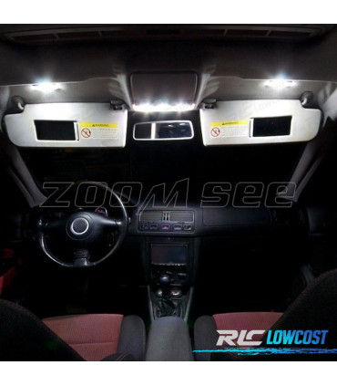 KIT COMPLETO 15 LAMPADAS LED INTERIOR PARA VOLKSWAGEN VW JETTA 4 MK4 MKIV 99-05