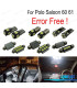 KIT COMPLETO 14 LAMPADAS LED INTERIOR PARA VOLKSWAGEN VW POLO MK5 SEDAN 60 61 11-17