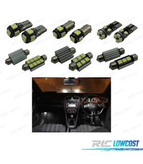 KIT 16 LAMPADAS LED INTERIOR PARA VOLKSWAGEN VW GOLF 5 GTI 06-09