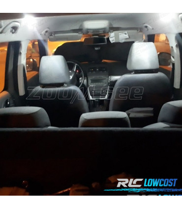 KIT COMPLETO 15 LAMPADAS LED INTERIOR PARA SKODA FABIA 2 MK2 MK II HATCHBACK 08-14