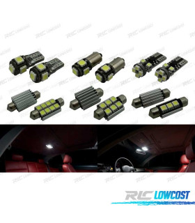 KIT COMPLETO 15 LAMPADAS LED INTERIOR PARA BMW SERIE 3 E90 325i 328i 330i 335i M3 06-12