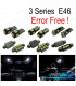 KIT COMPLETO 16 LAMPADAS LED INTERIOR PARA BMW E46 SEDAN COUPE 328I 330I 330XI 325CI 323CI 328CI 330CI M3 99-05