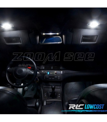 KIT COMPLETO 16 LAMPADAS LED INTERIOR PARA BMW E46 SEDAN COUPE 328I 330I 330XI 325CI 323CI 328CI 330CI M3 99-05