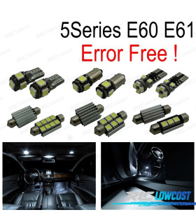 KIT COMPLETO 18 LAMPADAS LED INTERIOR PARA BMW E60 E61 M5 520I 523I 530I XDRIVE 520D 525D 535D 530D SEDAN TOURING 03-10