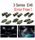 KIT COMPLETO 17 LAMPADAS LED INTERIOR PARA BMW SERIE 3 E46 SEDAN COUPE M3 318I 318TI 323I 323IS 325I 325XI 99-05