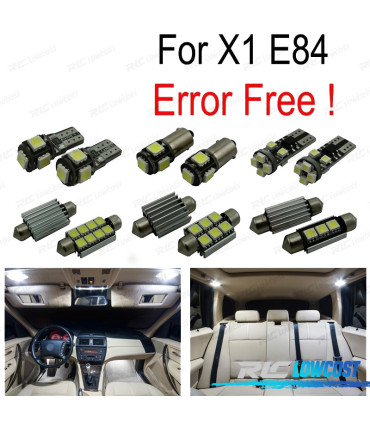 KIT COMPLETO 16 LAMPADAS LED INTERIOR PARA BMW X1 E84 10-15