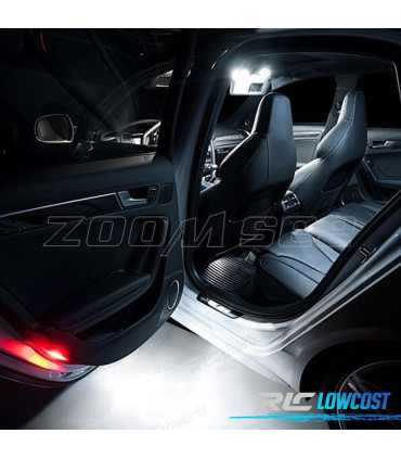 KIT COMPLETO 15 LAMPADAS LED INTERIOR PARA AUDI A4 S4 B8 SALOON SEDAN 09-15