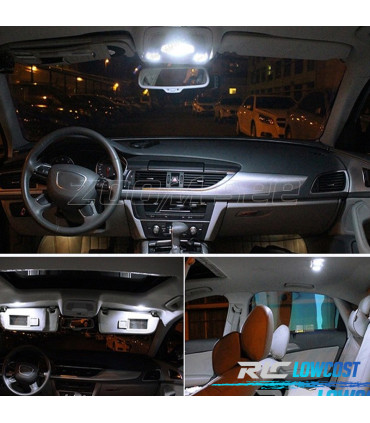 KIT COMPLETO 14 LAMPADAS LED INTERIOR AUDI A6 S6 RS6 C7 SEDAN 12-17