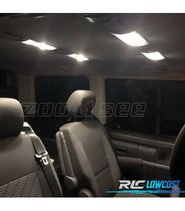 KIT COMPLETO 18 LAMPADAS LED INTERIOR PARA VOLKSWAGEN VW MULTIVAN MK5 T5 03-15