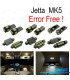 KIT COMPLETO DE 17 LAMPADAS LED INTERIOR PARA VOLKSWAGEN VW JETTA 5 MK5 MKV 05-10