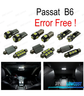 KIT COMPLETO DE 16 LAMPADAS LED INTERIOR PARA VOLKSWAGEN VW PASSAT B6 SEDAN WAGON 06-11