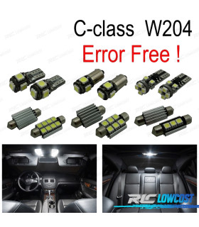 KIT COMPLETO DE 19 LAMPADAS LED INTERIOR PARA MERCEDES CLASE ML W163 ML320 ML350 ML430 ML500 98-05