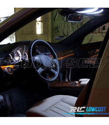 KIT COMPLETO 17 LAMPADAS LED INTERIOR PARA MERCEDES E CLASE S210 ESTATE WAGON E420 E320 95-01