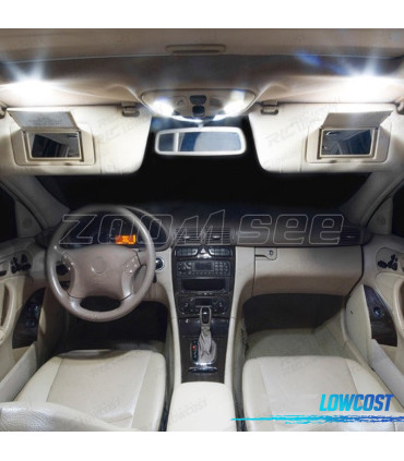 KIT 4 LAMPADAS LED INTERIOR PARA MERCEDES CLASSE C W203 C230 C240 C280 C320 C32 C55 AMG 00-07