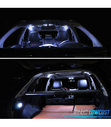 KIT COMPLETO 12 LAMPADAS LED INTERIOR PARA RENAULT KOLEOS 09-16