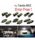 KIT COMPLETO 16 LAMPADAS LED INTERIOR PARA SEAT TOLEDO MK2 1 M 1M2 99-04