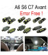 KIT COMPLETO 17 LAMPADAS LED INTERIOR PARA AUDI A6 S6 RS6 C7 AVANT WAGON 12-
