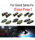 KIT COMPLETO 13 LAMPADAS LED INTERIOR PARA HYUNDAI GRAND SANTA FE XL 13-16