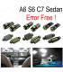 KIT COMPLETO 16 LAMPADAS LED INTERIOR PARA AUDI A6 S6 RS6 C7 SEDAN 12-17
