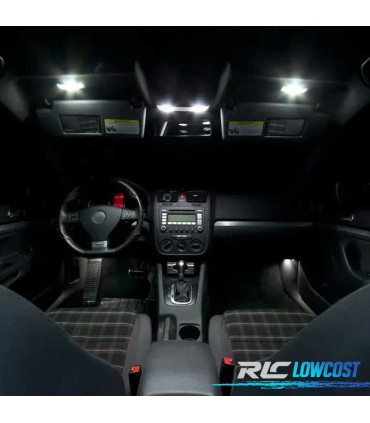 KIT COMPLETO 19 LAMPADAS LED INTERIOR PARA VOLKSWAGEN VW RABBIT GTI GOLF 5 MK5 L 06-09