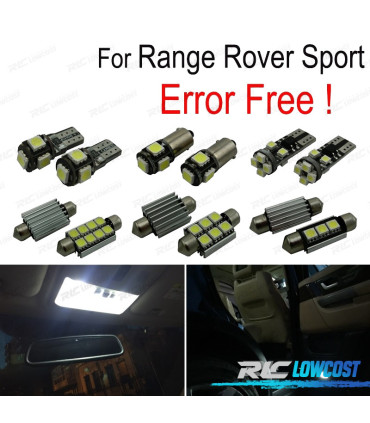 KIT COMPLETO 10 LAMPADAS LED INTERIOR PARA LAND ROVER 14-