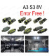 KIT COMPLETO 15 LAMPADAS LED INTERIOR PARA AUDI A3 S3 8 V SEDAN QUATTRO SPORTBACK LIMUSINA 14-