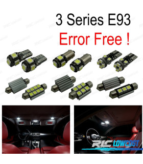 KIT COMPLETO DE 18 LAMPADAS LED INTERIOR PARA BMW SERIE 3 E93 CONVERTIBLE 318I 320D 320I 325D 325I 330D 330I 335I M3 06-13