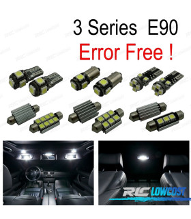 KIT COMPLETO 17 LAMPADAS LED INTERIOR PARA BMW SERIE 3 E90 SEDAN 330XD 330D XDRIVE 330I 330XI 335D M3 05-11