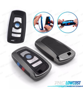 CAPA CHAVE BMW QUADRADA CINZENTO