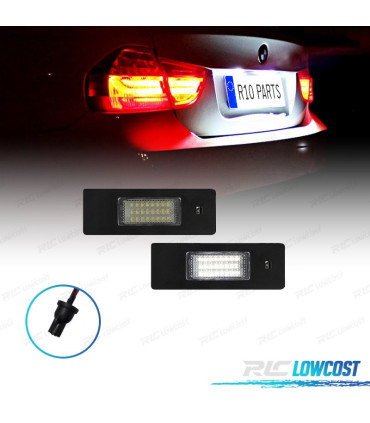 LUZES DE MATRÍCULA LED BMW SÉRIE 6 E63 2P E64 2P F12 2P F13 2P F06 GRAN COUPE 4P 02-18