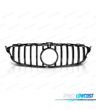 GRELHA FRONTAL MERCEDES W205 14-18 LOOK GT-R PRETO BRILHANTE