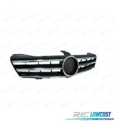 GRELHA FRONTAL SPORT AMG MERCEDES CLS W219 04-10 CROMADA PRETA