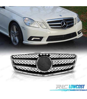 GRELHA MERCEDES CLASSE E W212 CROMADA PRETA 09- LOOK SPORT
