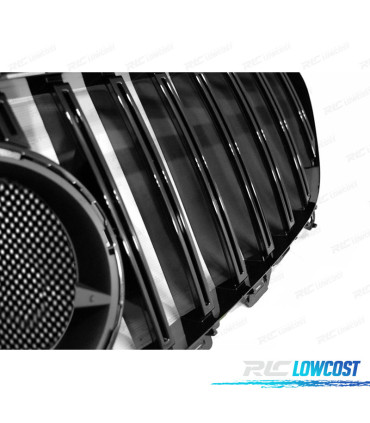 GRELHA FRONTAL MERCEDES W213 16-18 LOOK GT-R PRETO BRILHANTE