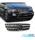 GRELHA FRONTAL MERCEDES ML W163 98-05 PRETA CROMADA