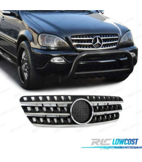 GRELHA FRONTAL MERCEDES ML W163 98-05 PRETA CROMADA