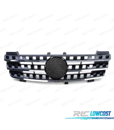 GRELHA FRONTAL MERCEDES ML W164 05-08 PRETO CROMADO