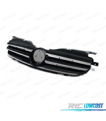 GRELHA FRONTAL SPORT MERCEDES SLK R170 96-04 PRETO CROMADO