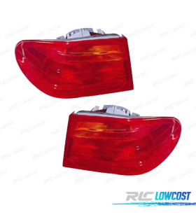 FAROLINS PARA MERCEDES W210 E-CLASS BERLINA 95-99 VERMELHO
