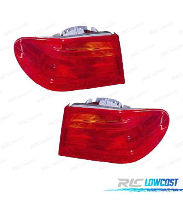 FAROLINS PARA MERCEDES W210 E-CLASS BERLINA 95-99 VERMELHO