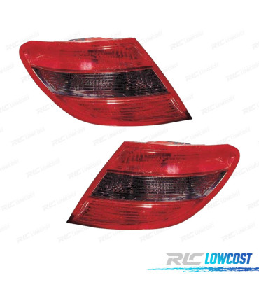 FAROLINS PARA MERCEDES CLASSE C W204 BERLINA 07-10 FUMADO VERMELHO