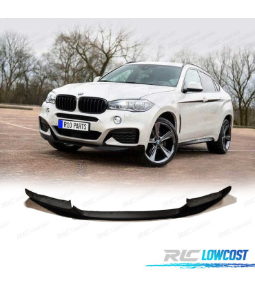 SPOILER FRONTAL PARA BMW X6 F16 M 15- LOOK M PRETO BRILHANTE