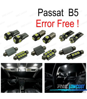 KIT COMPLETO DE 17 LAMPADAS LED INTERIOR PARA VOLKSWAGEN VW PASSAT B5 SEDAN 97-05