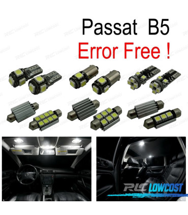 KIT COMPLETO DE 17 LAMPADAS LED INTERIOR PARA VOLKSWAGEN VW PASSAT B5 SEDAN 97-05