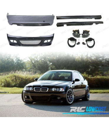 KIT DE CARROÇARIA BMW E46 COUPE 99-07 SEM PDC LOOK M3
