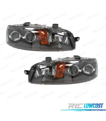 FARÓIS OPTICAS COM LUZ DE NEVOEIRO PARA FIAT PUNTO 99-03 FUNDO PRETO